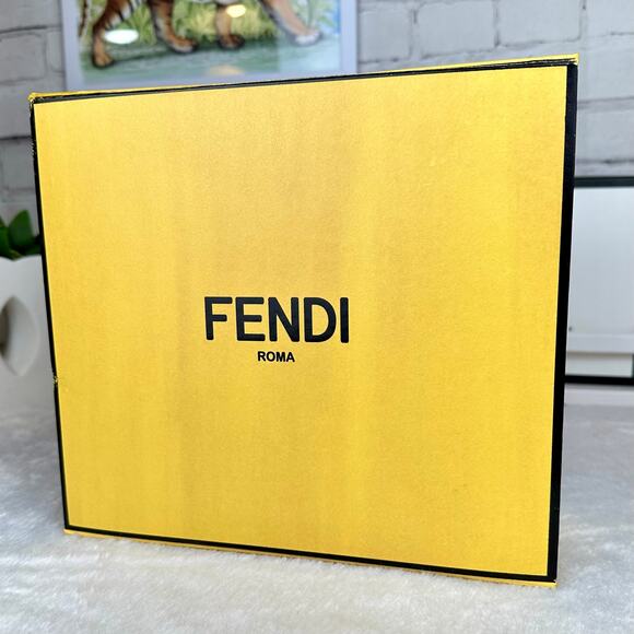 FENDI Magnetic Closure Large Box with tissue paper NICE! - Picture 2 of 11